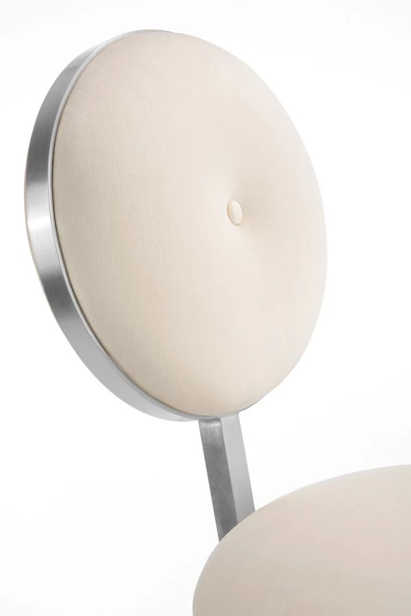 Ravello Bar Stool - Silver - Chalk 8 Ravello Bar Stool - Silver - Chalk - Image 6