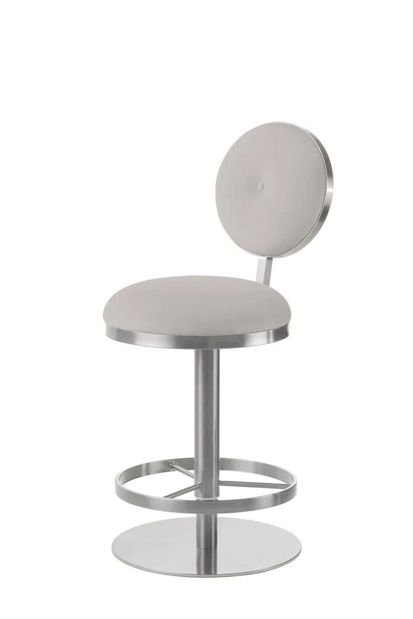 Ravello Bar Stool - Silver - Dove Grey 3 Ravello Bar Stool - Silver - Dove Grey