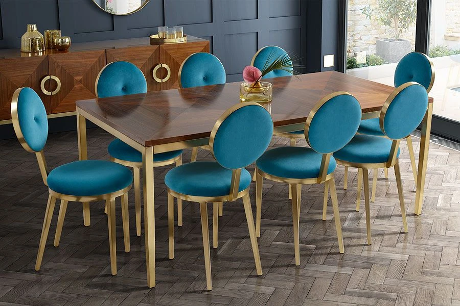 Ravello Dining Chair - Teal 4 Ravello Dining Chair - Teal - Image 2