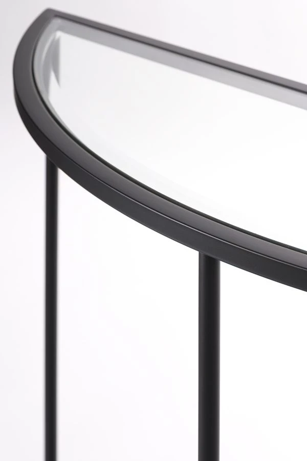 Rippon Black Curved Console Table 5 Rippon Black Curved Console Table - Image 3
