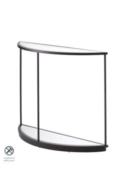 Rippon Black Curved Console Table
