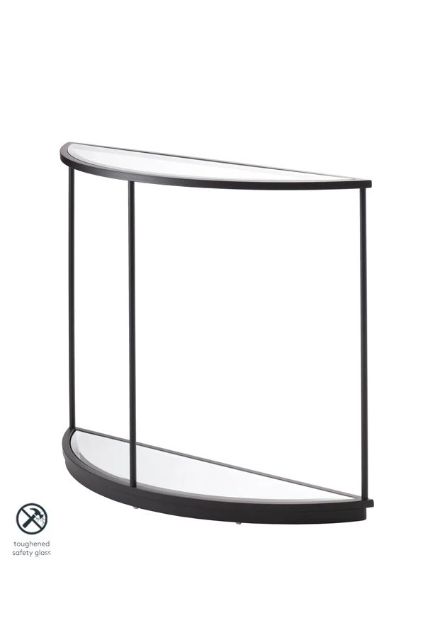 Rippon Black Curved Console Table 3 Rippon Black Curved Console Table