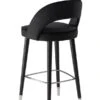 Rossini Bar Stool - Black -Furniture Sale Store rossini black barstool back web