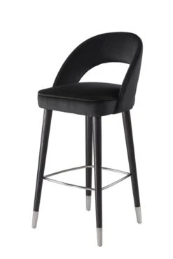 Rossini Bar Stool - Black -Furniture Sale Store rossini black barstool front web