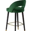 Rossini Bar Stool - Bottle Green 2 Rossini Bar Stool - Bottle Green -Furniture Sale Store rossini green barstool back web
