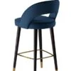 Rossini Bar Stool - Navy 1 Rossini Bar Stool - Navy -Furniture Sale Store rossini navy barstool back web