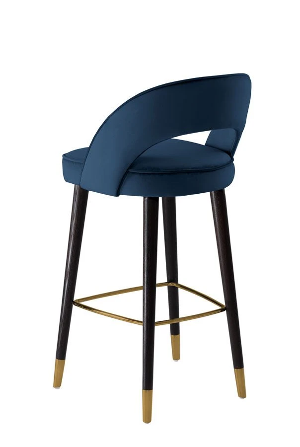 Rossini Bar Stool - Navy 3 Rossini Bar Stool - Navy