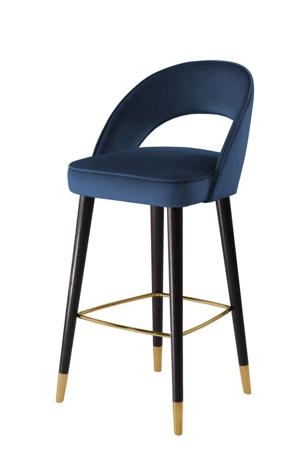 Rossini Bar Stool - Navy 7 Rossini Bar Stool - Navy - Image 5