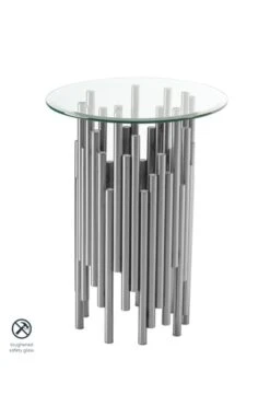 Rubell Silver Side Table
