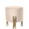 Rubell Stool Chalk Brass Base -Furniture Sale Store rubell stool brass chalk cutout web