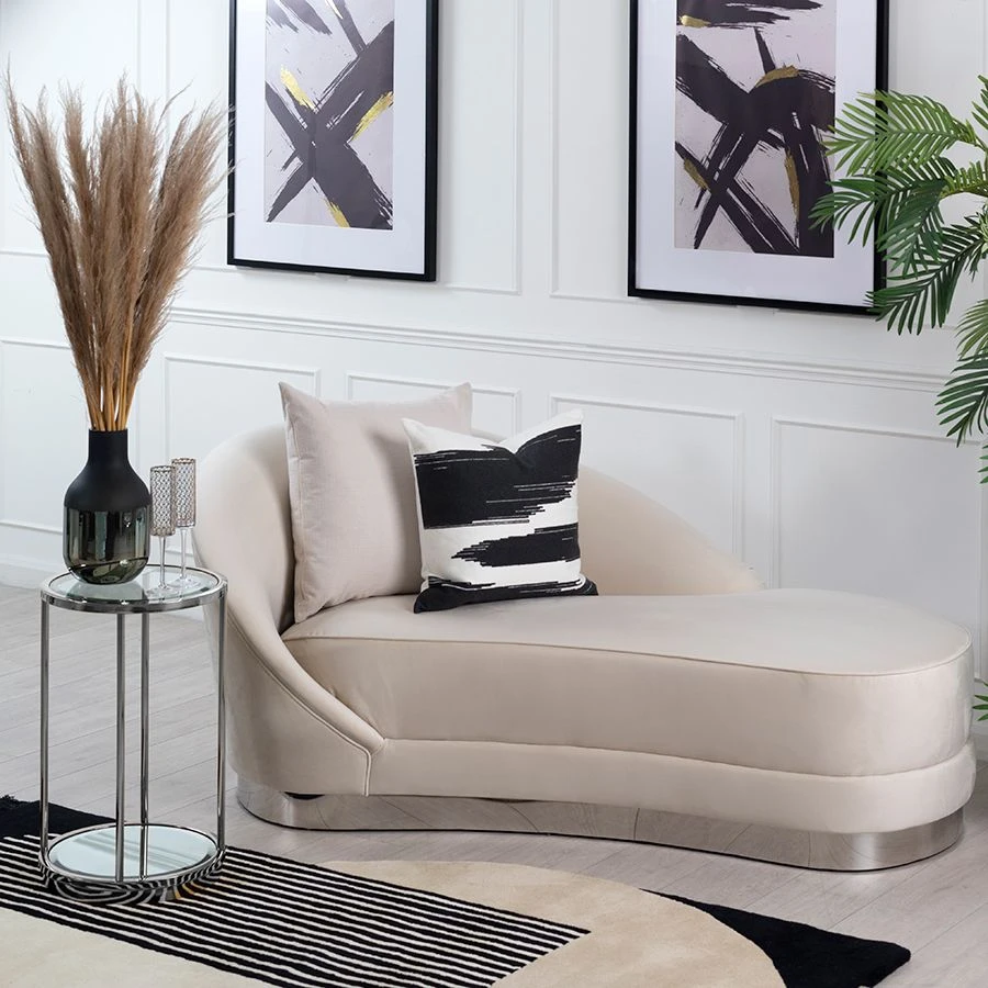 Selini Chaise Longue Chalk 4 Selini Chaise Longue Chalk - Image 2