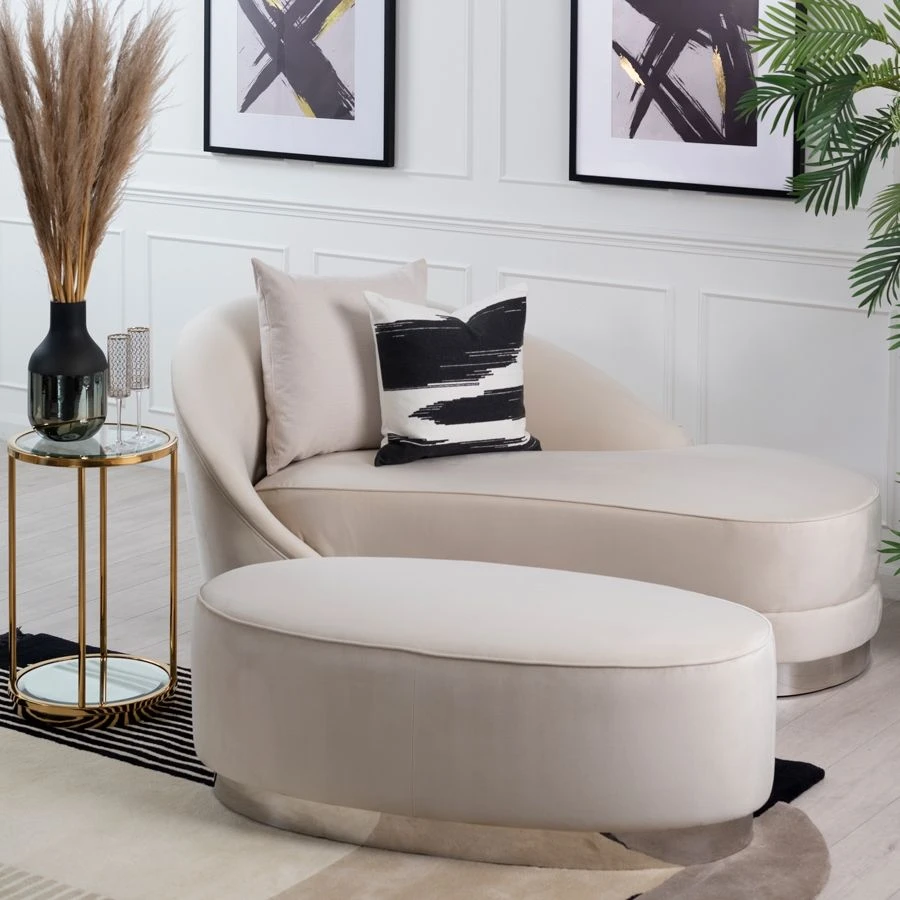 Selini Footstool – Chalk 4 Selini Footstool – Chalk - Image 2