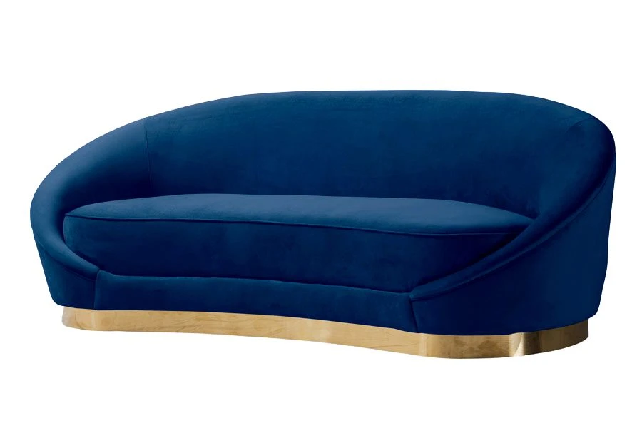 Selini Three Seat Sofa - Navy Blue 5 Selini Three Seat Sofa - Navy Blue - Image 3