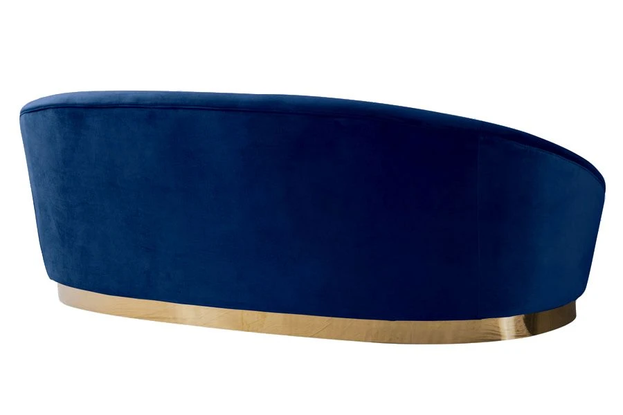 Selini Three Seat Sofa - Navy Blue 6 Selini Three Seat Sofa - Navy Blue - Image 4