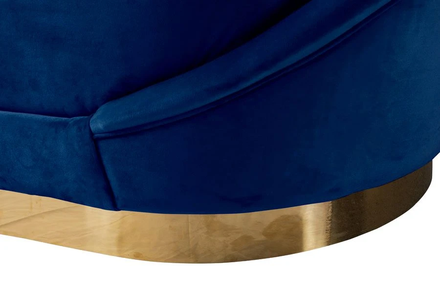 Selini Three Seat Sofa - Navy Blue 7 Selini Three Seat Sofa - Navy Blue - Image 5