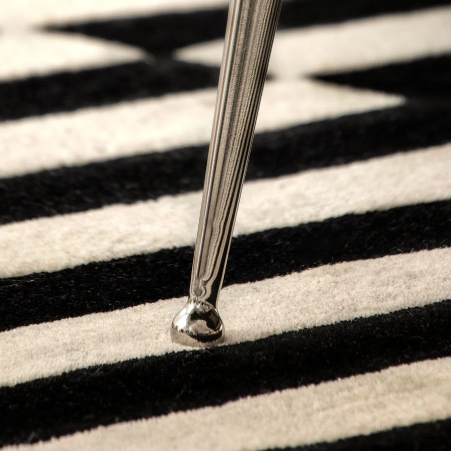 Mason Black Bed - Shiny Silver Legs 7 Mason Black Bed - Shiny Silver Legs - Image 5