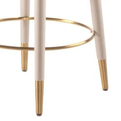 Sophia Counter Stool - Chalk - Brass Caps 13 Sophia Counter Stool - Chalk - Brass Caps -Furniture Sale Store sophia chalk brass detail 1 web