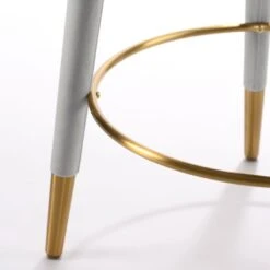 Sophia Counter Stool - Grey - Brass Caps 13 Sophia Counter Stool - Grey - Brass Caps -Furniture Sale Store sophia dove gray brass detail 2 web