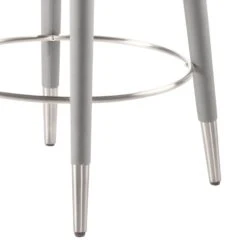 Sophia Counter Stool - Grey - Silver Caps 11 Sophia Counter Stool - Grey - Silver Caps -Furniture Sale Store sophia dove grey silver detail 1 web