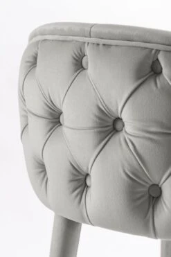 Sophia Counter Stool - Grey - Silver Caps 12 Sophia Counter Stool - Grey - Silver Caps -Furniture Sale Store sophia dove grey silver detail 3 web