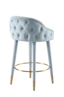 Sophia Counter Stool - Powder Blue - Brass Caps -Furniture Sale Store sophia powder blue brass back cutout web