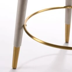Sophia Counter Stool - Taupe - Brass Caps 10 Sophia Counter Stool - Taupe - Brass Caps -Furniture Sale Store sophia taupe brass detail 2 web