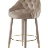 Sophia Counter Stool - Taupe - Brass Caps 1 Sophia Counter Stool - Taupe - Brass Caps -Furniture Sale Store sophia taupe brass front cutout web