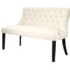 Torino Bench – Cream Faux Leather – Black Legs 1 Torino Bench – Cream Faux Leather – Black Legs -Furniture Sale Store torino bench pu 2 web