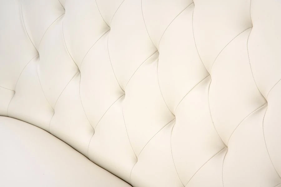 Torino Bench – Cream Faux Leather – Black Legs 7 Torino Bench – Cream Faux Leather – Black Legs - Image 5