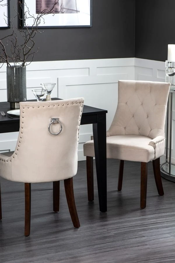 Torino Dining Chair With Back Ring - Taupe 4 Torino Dining Chair With Back Ring - Taupe - Image 2