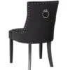 Torino Dining Chair With Back Ring - Black Velvet - Legs In Black Finish -Furniture Sale Store torino 91 3