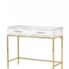 Trio White And Champagne Gold Console Table