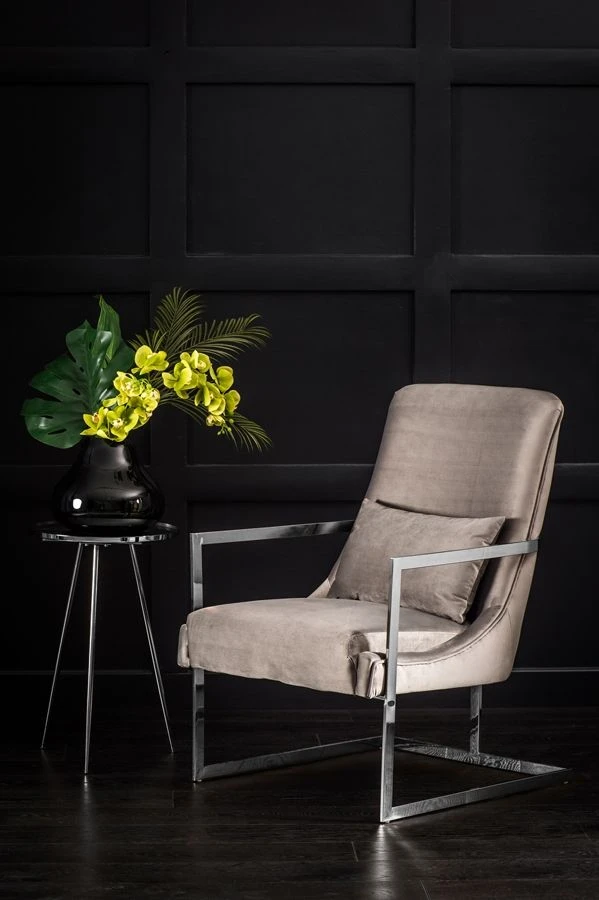 Vantagio Lounge Chair - Dove Grey - Silver Base 4 Vantagio Lounge Chair - Dove Grey - Silver Base - Image 2