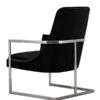 Vantagio Lounge Chair - Black - Silver Base -Furniture Sale Store vantiago loung chair 820 web black 5