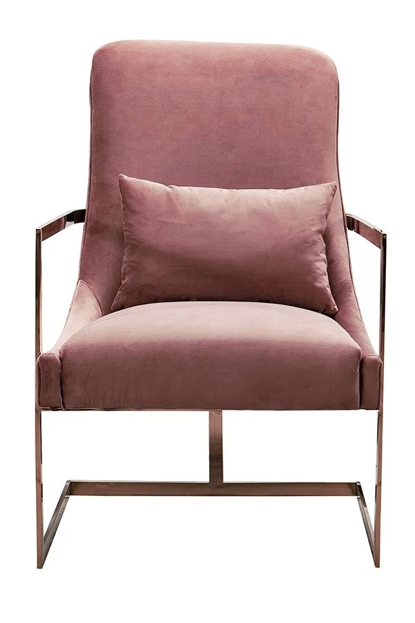 Vantagio Lounge Chair - Blush Pink - Rose Gold Base 5 Vantagio Lounge Chair - Blush Pink - Rose Gold Base - Image 3