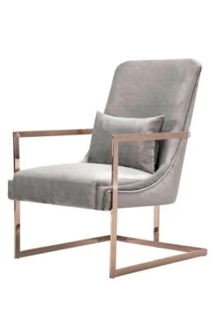 Vantagio Lounge Chair - Dove Grey - Rose Gold Base 12 Vantagio Lounge Chair - Dove Grey - Rose Gold Base -Furniture Sale Store vantiago lounge chair rose gold dove cutout 02 web