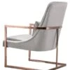 Vantagio Lounge Chair - Dove Grey - Rose Gold Base 1 Vantagio Lounge Chair - Dove Grey - Rose Gold Base -Furniture Sale Store vantiago lounge chair rose gold dove cutout 03 web