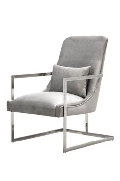 Vantagio Lounge Chair - Dove Grey - Silver Base 11 Vantagio Lounge Chair - Dove Grey - Silver Base -Furniture Sale Store vantiago lounge chair silver dove cutout 02 web