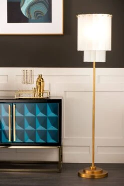 Veil Floor Light Brass