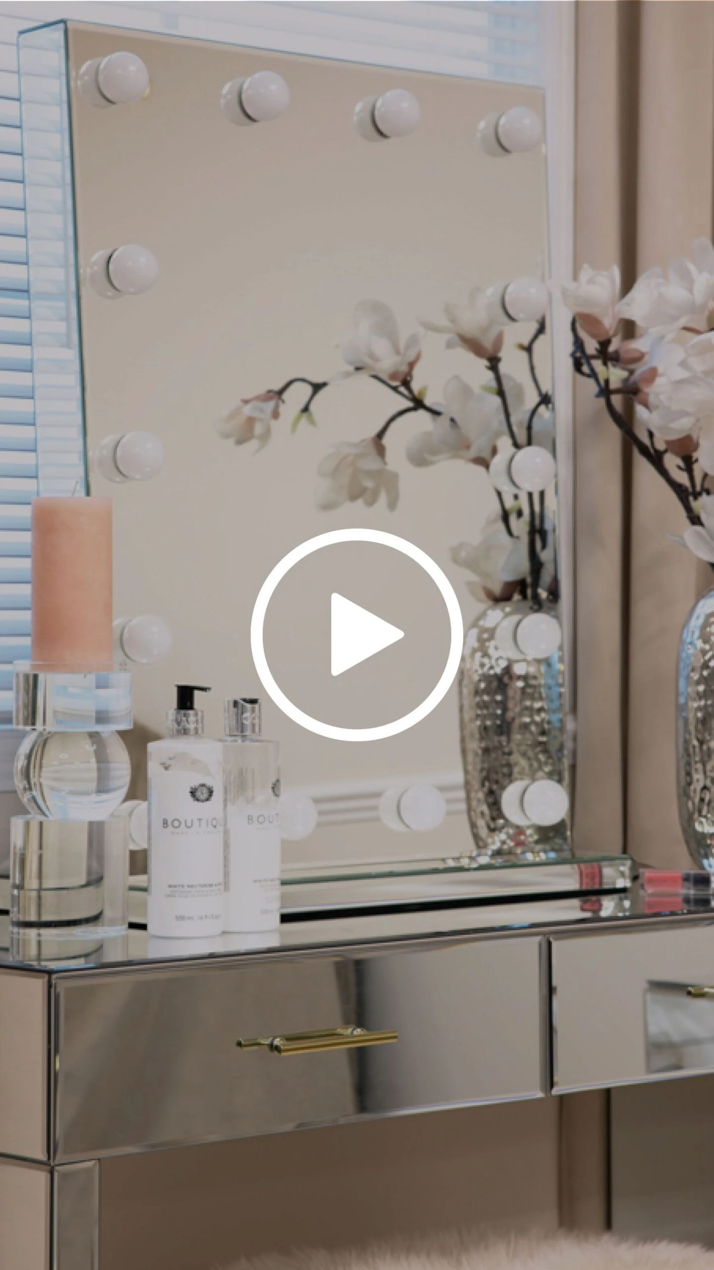 Melissa Silver Dressing Mirror 6 Melissa Silver Dressing Mirror - Image 4