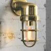 Tristan Industrial Brass Wall Light -Furniture Sale Store w tristanbrs1