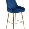 Watson Bar Stool - Ink Blue - Brass 1 Watson Bar Stool - Ink Blue - Brass -Furniture Sale Store watson blue brass bar stool 1 web