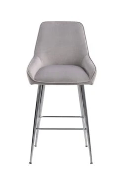 Watson Bar Stool - Dove Grey - Silver -Furniture Sale Store watson dove grey silver bar stool 2 web