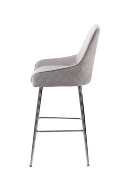Watson Bar Stool - Dove Grey - Silver -Furniture Sale Store watson dove grey silver bar stool 4 web