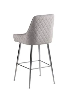 Watson Bar Stool - Dove Grey - Silver -Furniture Sale Store watson dove grey silver bar stool 5 web