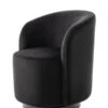 West End Swivel Dining Chair - Black - Black Base -Furniture Sale Store west end dining chair black black 1 web