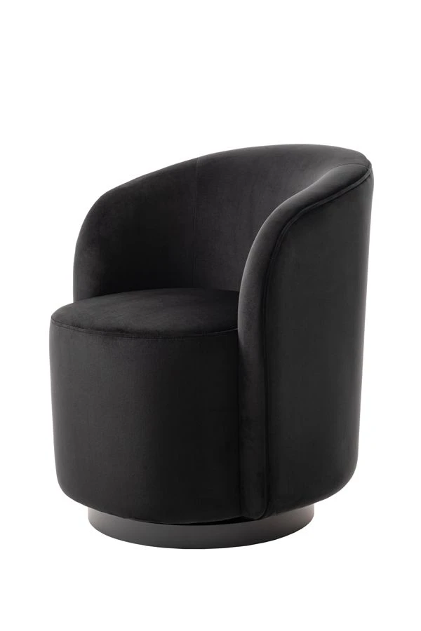 West End Swivel Dining Chair - Black - Black Base 3 West End Swivel Dining Chair - Black - Black Base