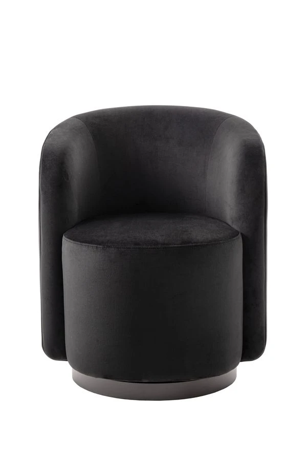 West End Swivel Dining Chair - Black - Black Base 5 West End Swivel Dining Chair - Black - Black Base - Image 3