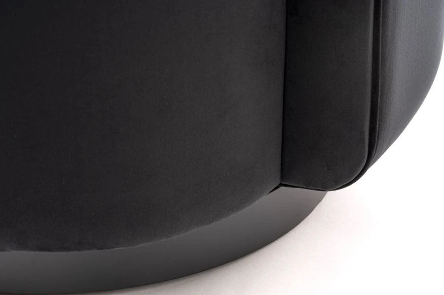 West End Swivel Dining Chair - Black - Black Base 7 West End Swivel Dining Chair - Black - Black Base - Image 5