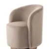 West End Swivel Dining Chair - Taupe - Brass Base 1 West End Swivel Dining Chair - Taupe - Brass Base -Furniture Sale Store west end dining chair taupe brass 1 web